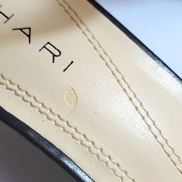 TAHARI SANDALS SHOES ANIMAL PRINT SIZE 6 1/2M GOOD CONDITION - Picture 12 of 17